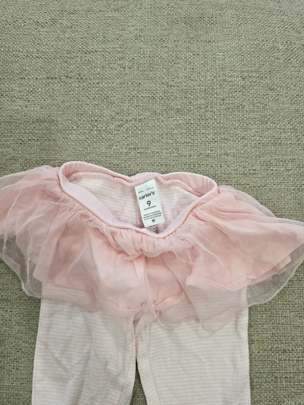 Carter's Pink Tulle Skirted Leggings